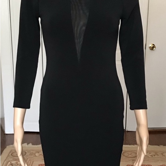 Alice + Olivia Black Long Sleeve Dress - Picture 9 of 12
